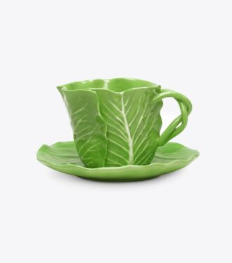Lettuce Ware Tasse & Untertasse, 2er-Set