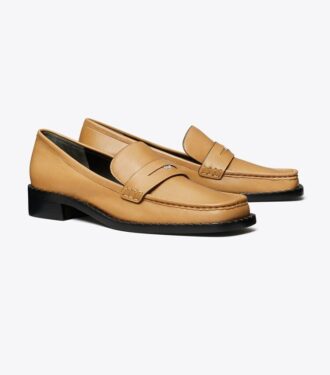 Loafer mit eckiger Zehenkappe