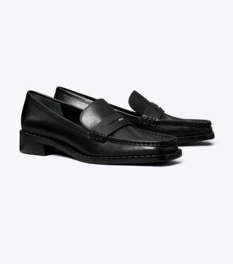Loafer mit eckiger Zehenkappe