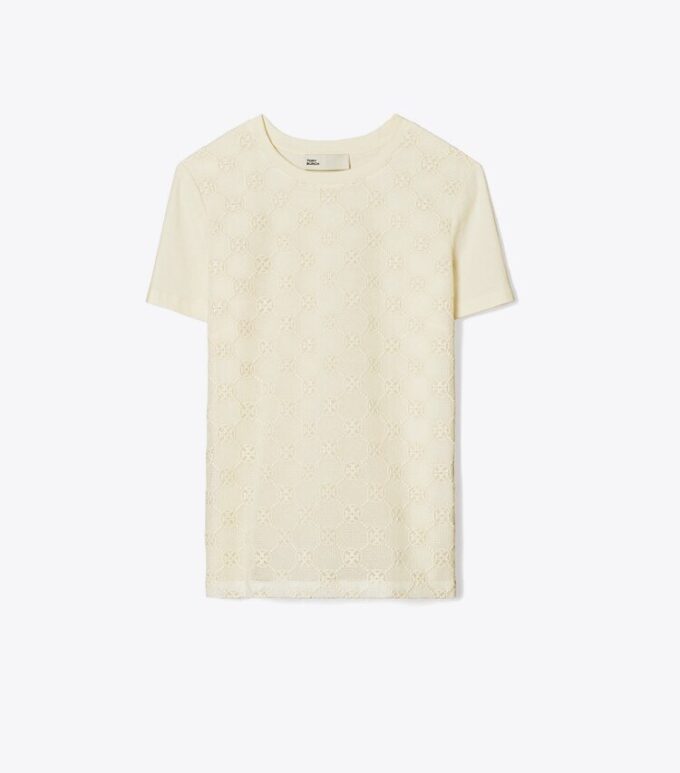 Logo-Spitzen-T-Shirt Logo-Spitzen-T-Shirt