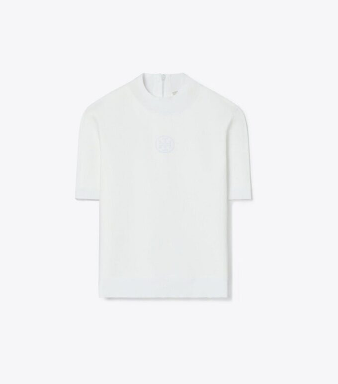 Logo-T-Shirt mit Stehkragen Logo-T-Shirt mit Stehkragen