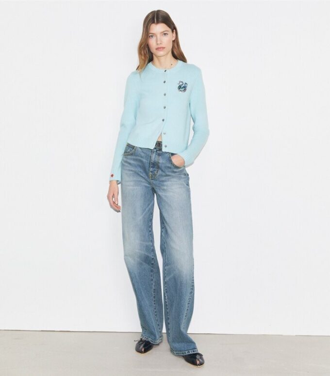 Lucky Duck Merinowolle-Strickjacke Lucky Duck Merinowolle-Strickjacke