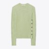 Lurex-Streifen-Pullover mit Rundhalsausschnitt Lurex-Streifen-Pullover mit Rundhalsausschnitt