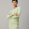 Lurex-Streifen-Pullover mit Rundhalsausschnitt Lurex-Streifen-Pullover mit Rundhalsausschnitt