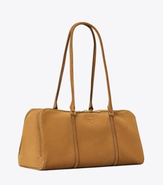Marshmallow-Wildleder-Satchel