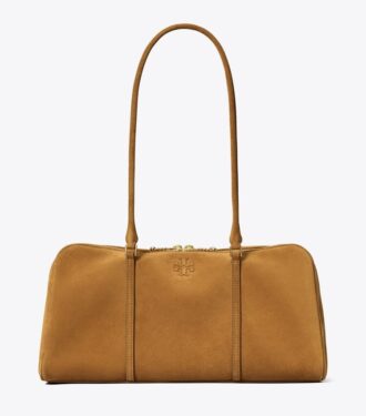 Marshmallow-Wildleder-Satchel