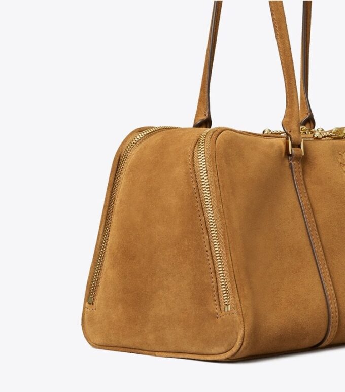 Marshmallow-Wildleder-Satchel Marshmallow-Wildleder-Satchel