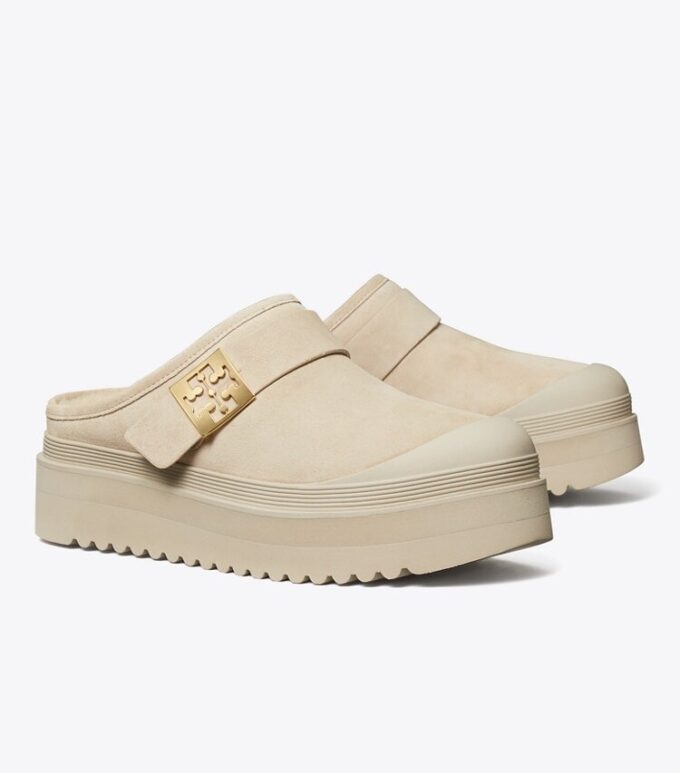 Mellow Shearling Plateau-Pantolette Mellow Shearling Plateau-Pantolette