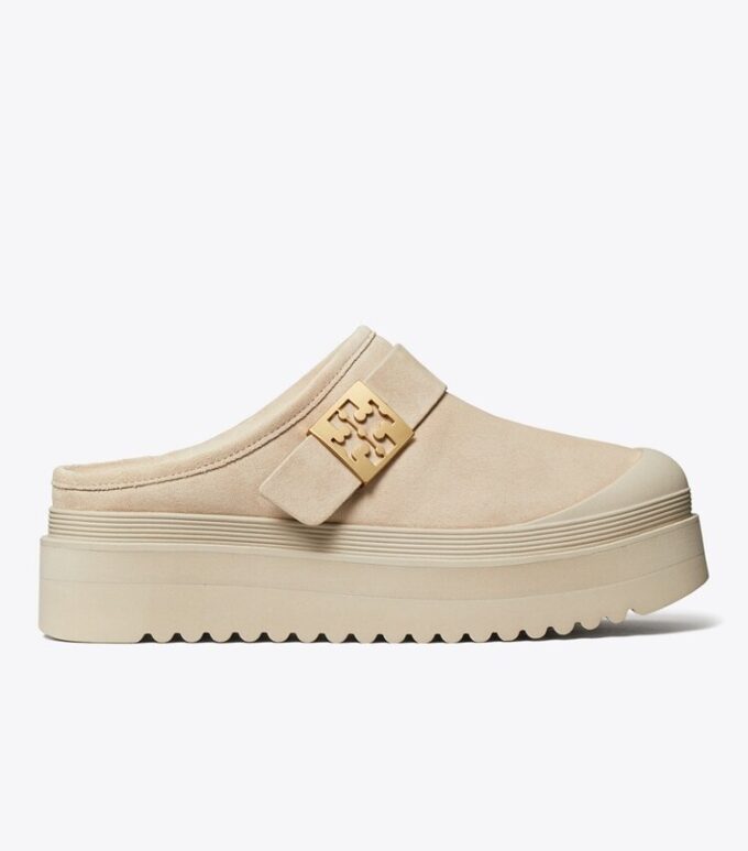 Mellow Shearling Plateau-Pantolette Mellow Shearling Plateau-Pantolette