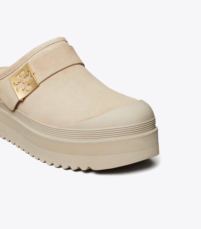 Mellow Shearling Plateau-Pantolette Mellow Shearling Plateau-Pantolette