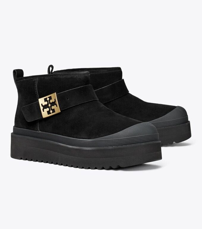 Mellow Shearling Plateau-Stiefel Mellow Shearling Plateau-Stiefel