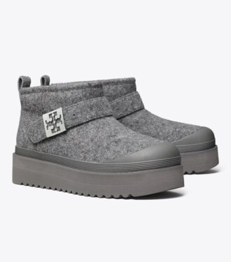 Mellow Shearling Plateau-Stiefel