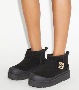 Mellow Shearling Plateau-Stiefel