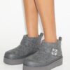 Mellow Shearling Plateau-Stiefel Mellow Shearling Plateau-Stiefel