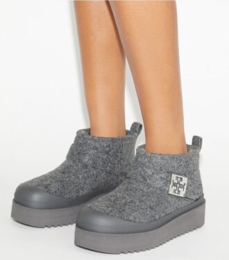 Mellow Shearling Plateau-Stiefel
