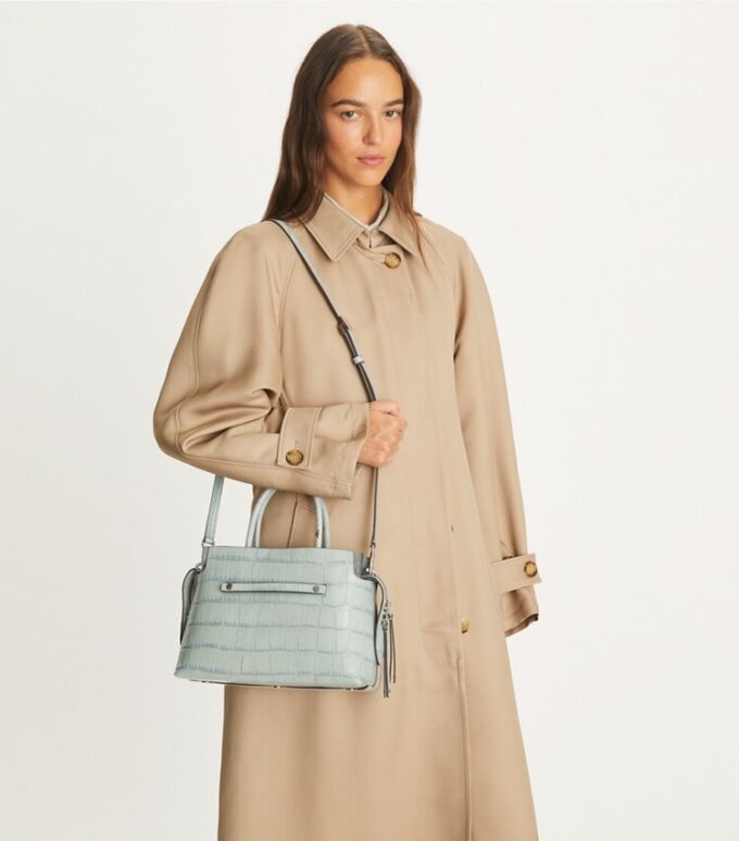 Mercer Satchel mit Krokodilprägung Mercer Satchel mit Krokodilprägung