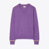 Merino-Pullover mit V-Ausschnitt