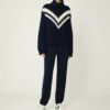 Merino-Rollkragenpullover mit Chevron-Muster Merino-Rollkragenpullover mit Chevron-Muster
