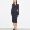 Metallisches Polo-Kleid Metallisches Polo-Kleid