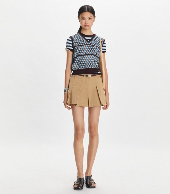 Mikro-Twill-Plisseeshorts Mikro-Twill-Plisseeshorts