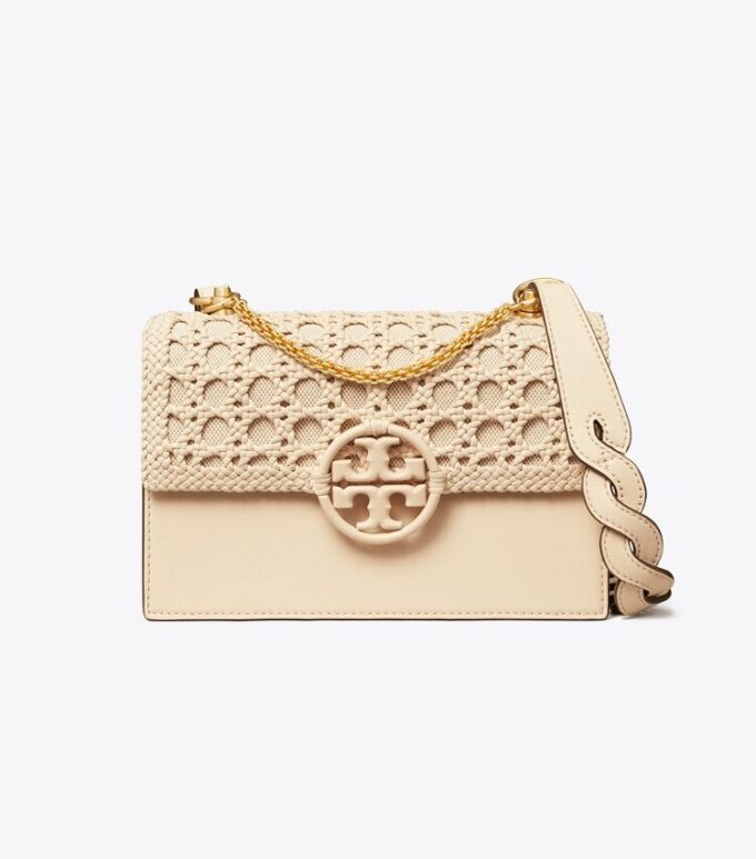 Miller Basket-Weave Small Flap Shoulder Bag Miller Basket-Weave Small Flap Shoulder Bag