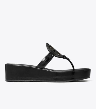 Miller Lack-Keilabsatz-Sandale Miller Lack-Keilabsatz-Sandale