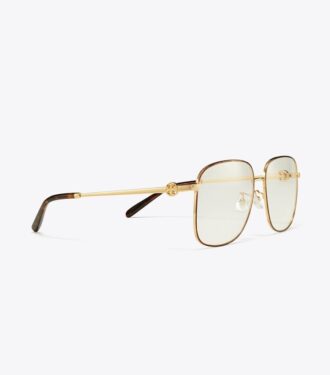 Miller Metall-Brille mit eckigem Rahmen