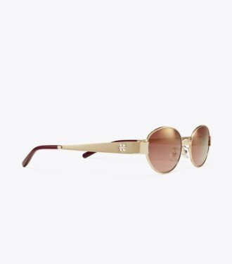 Miller Metall-Sonnenbrille in ovaler Form Miller Metall-Sonnenbrille in ovaler Form