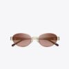 Miller Metall-Sonnenbrille in ovaler Form Miller Metall-Sonnenbrille in ovaler Form