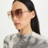 Miller Metall-Sonnenbrille in Oversize-Schmetterlingsform Miller Metall-Sonnenbrille in Oversize-Schmetterlingsform