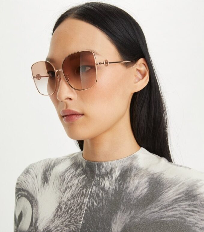 Miller Metall-Sonnenbrille in Oversize-Schmetterlingsform Miller Metall-Sonnenbrille in Oversize-Schmetterlingsform