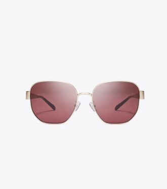 Miller Metall-Sonnenbrille mit quadratischem Rahmen Miller Metall-Sonnenbrille mit quadratischem Rahmen