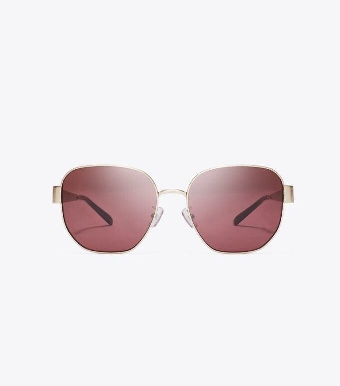 Miller Metall-Sonnenbrille mit quadratischem Rahmen Miller Metall-Sonnenbrille mit quadratischem Rahmen