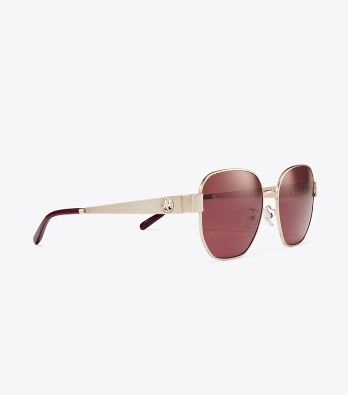 Miller Metall-Sonnenbrille mit quadratischem Rahmen Miller Metall-Sonnenbrille mit quadratischem Rahmen