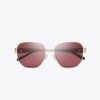 Miller Metall-Sonnenbrille mit quadratischem Rahmen Miller Metall-Sonnenbrille mit quadratischem Rahmen