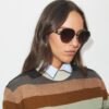 Miller Metall-Sonnenbrille mit quadratischem Rahmen Miller Metall-Sonnenbrille mit quadratischem Rahmen