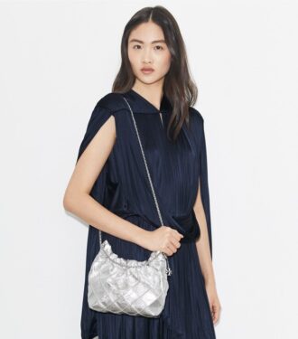 Mini Fleming Metallic Hobo Bag