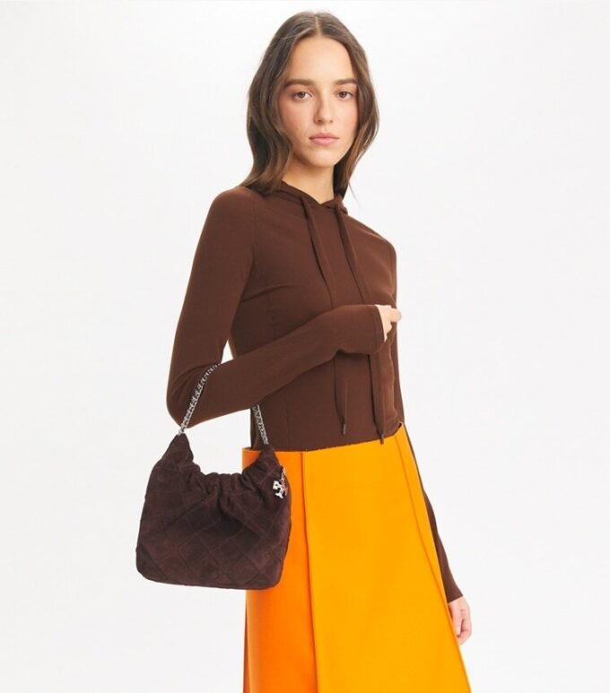 Mini Fleming Soft Suede Hobo Bag Mini Fleming Soft Suede Hobo Bag