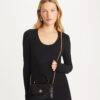 Mini Kira Diamond Quilt Pavé Logo Top-Handle Crossbody Mini Kira Diamond Quilt Pavé Logo Top-Handle Crossbody