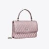 Mini Kira Moto Quilt Metallic Top-Handle Crossbody Mini Kira Moto Quilt Metallic Top-Handle Crossbody