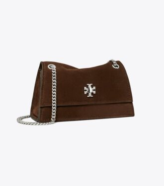Mini Kira Turnlock Schultertasche aus Wildleder