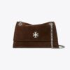 Mini Kira Turnlock Schultertasche aus Wildleder Mini Kira Turnlock Schultertasche aus Wildleder