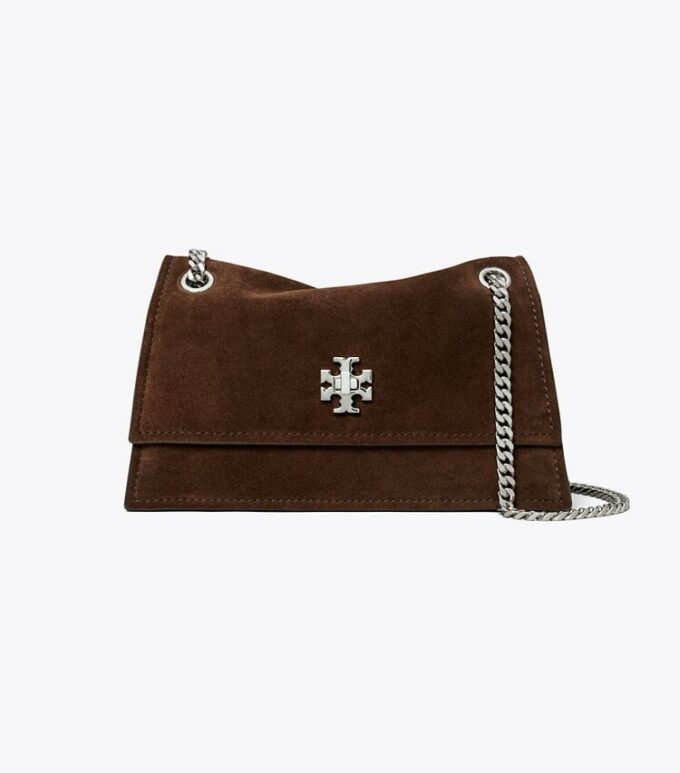 Mini Kira Turnlock Schultertasche aus Wildleder Mini Kira Turnlock Schultertasche aus Wildleder
