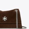 Mini Kira Turnlock Schultertasche aus Wildleder Mini Kira Turnlock Schultertasche aus Wildleder