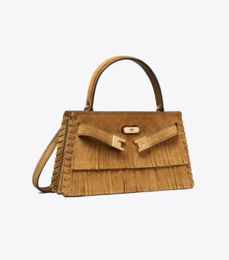 Mini Lee Radziwill Tasche mit Fransen und Henkel