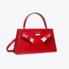 Mini Lee Radziwill Tasche mit Krokodilprägung und Tragegriff Mini Lee Radziwill Tasche mit Krokodilprägung und Tragegriff