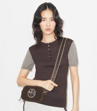 Mini Miller Crossbody-Tasche aus Wildleder