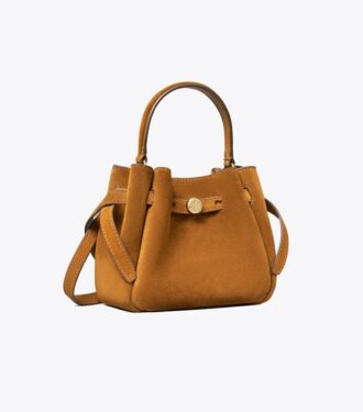Mini Romy Bucket Bag aus Wildleder