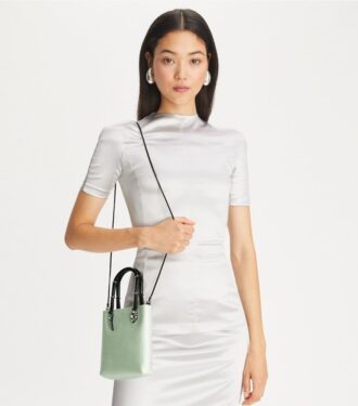 Mini-Satin-Schlangenleder-Tasche