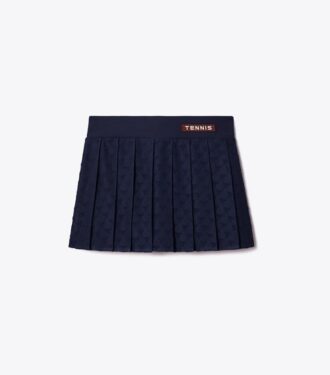 Mini-Tennisrock aus Jacquard-Frottee